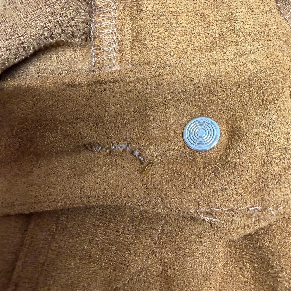 Double D Ranch Suede Fringe Mini Skirt in Cognac Brown - Picture 8 of 9